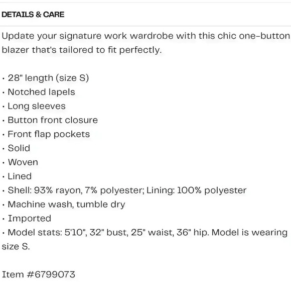 Final Price Cut! WAYF Blazer - Picture 5 of 5